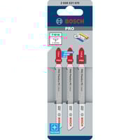 Bosch Stichsägeblatt T 101 A Clean for PC, 100mm 3 Stück