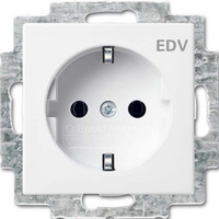 Busch-Jaeger Schutzkontaktsteckdose Einsatz Typ F 20 EUC/DV-914 weiß, Retail