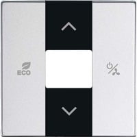 Busch-Jaeger Zentralscheibe Aluminium silber, Rahmen aluminium, Retail