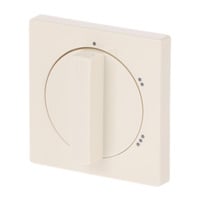 Busch-Jaeger Zentralscheibe für Dreistufen-Drehschalter mit Drehknopf, Abdeckung weiß, Retail