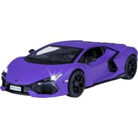 Jamara Lamborghini Revuelto Diecast, Modellfahrzeug lila, Maßstab 1:32, inkl. Knopfzellen, Rückzugmotor