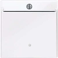 Merten Card-Schalter beleuchtbar, Taster-Einsatz für Card-Schalter, Typ 315625 weiß (glänzend), Retail