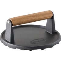 Burgerpresse RÖSLE BBQ Gewicht 25231 schwarz Ø177cm Gusseisen Küchenpressen Barbecue-Gewicht zum schnelleren Garen Gusseisen Holzgriff 175 cm
