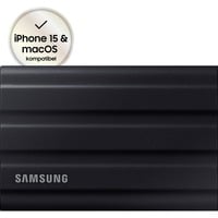 Samsung Portable SSD T7 Shield 1 TB, Externe SSD schwarz, USB-C 3.2 Gen 2 (10 Gbit/s), extern