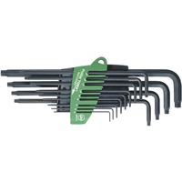 Wiha Stiftschlüssel-Set im ProStar Halter, Sechsrund, Schraubendreher schwarz, 13-teilig