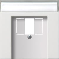 0 Zentralplatte Telekommunikationsanschlussdose mit Beschriftungsfeld weiß, Retail