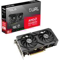 ASUS Radeon RX 7600 DUAL EVO OC, Grafikkarte schwarz, RDNA 3, GDDR6, 3x DisplayPort, 1x HDMI 2.1
