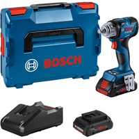 Bosch Akku-Schlagschrauber GDS 18V-330 HC Professional, 18Volt blau/schwarz, 2x Li-Ion Akku ProCORE18V 4,0Ah, Bluetooth Modul, in L-BOXX