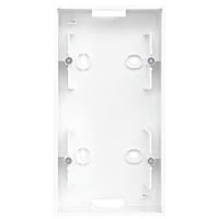 Busch-Jaeger Aufputz-Gehäuse für Einsätze und Zentralscheiben mit Abdeckrahmen, 2 Einheiten, Kunststoff Retail