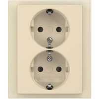 Busch-Jaeger Schutzkontakt Doppelsteckdose 202 EUJB-82 weiß, Retail