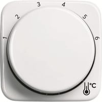 Busch-Jaeger Zentralscheibe Temperatur rund, Thermostat weiß, Retail