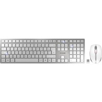 CHERRY DW 9100 SLIM, Desktop-Set weiß/silber, BE-Layout, SX-Scherentechnologie