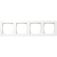 Gira Abdeckrahmen vierfach bruchsicher, Abdeckung weiß, Retail