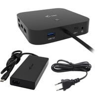 i-tec USB-C HDMI DP Docking Station mit PD 100 W, Dockingstation USB-C, HDMI, DP, PD, mit Ladegerät
