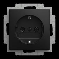 Busch-Jaeger Steckdosen-Einsatz 2300 EUC-915 schwarz, Retail