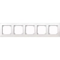 Merten M-PLAN Rahmen 5-fach Rahmen aus Thermoplast glänzend weiß, Retail