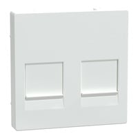 Merten Zentralplatte zweifach Anschluss für Modular-Jack weiß, Retail