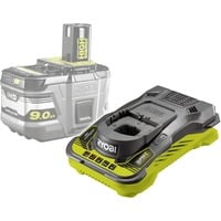 Ryobi 18 V ONE+ Akku-Schnellladegerät RC18150 schwarz/gelb, Ladestrom 5Ah