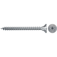 fischer Spanplattenschraube ClassicFast II 4,0x50 Senkkopf TX 500 Stück, mit Vollgewinde, verzinkt