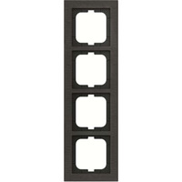 Busch-Jaeger Abdeckrahmen 4-fach, Abdeckung grau, Retail