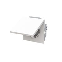 Busch-Jaeger Steckdose mit Erdungsstift mit Klappdeckel und Schutzkontaktstift weiß, Retail