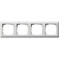 Gira Abdeckrahmen vierfach rahmen weiß matt, Abdeckung weiß, Retail