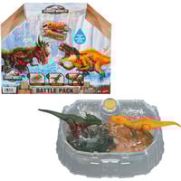 Mattel Jurassic World 4 Dino Reveal Deluxe Battle Pack, Spielfigur 