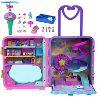 Polly Pocket Urlaub im Rollkoffer Spielset Reisetasche Puppe Pollyville Urlaub