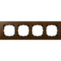 Merten Holzrahmen vierfach nussbaum, Retail