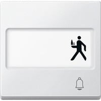 Merten Wippe Klingel mit Schriftfeld weiß, Retail