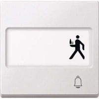 Merten Wippe Klingel mit Schriftfeld weiß, Retail