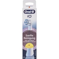 Oral-B Oral-B iO Sanfte Reinigung 4er, Aufsteckbürste weiß, für empfindliche Bereiche und gesünderes Zahnfleisch