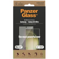PanzerGlass Displayschutz Ultra-Wide Fit, Schutzfolie transparent, Samsung Galaxy S23 Ultra, EasyAligner