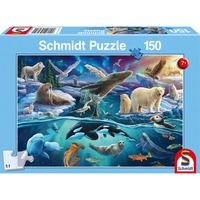 Schmidt Spiele Tiere in der Arktis, Puzzle 150 Teile