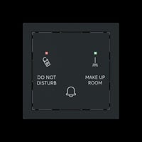 0 Klingeltaster Do Not Disturb Make Up Room mit Bedruckung Do Not Disturb Make Up Room schwarz, Retail