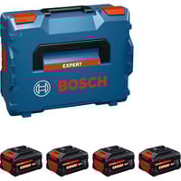 Bosch Expert Akku EXBA18V-55, 4 Stück schwarz, L-BOXX, AMPShare Alliance