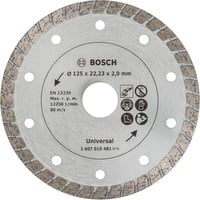 Bosch Heimwerken & Garten Diamanttrennscheibe Turbo, Ø 125mm Bohrung 22,23mm