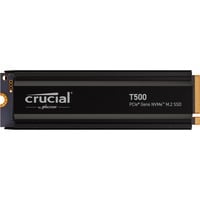 Crucial T500 1 TB, SSD schwarz, PCIe 4.0 x4, NVMe, M.2 2280, mit Kühlkörper