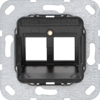 Gira Modular Jack 1 2fach Unterputz Tragring, Steckdose Retail