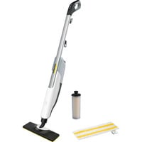 Kärcher Dampfreiniger SC 2 Upright EasyFix weiß, 1.600 Watt, mit Bodenreinigungsset EasyFix