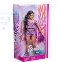 Mattel Barbie Deluxe Style im violetten Metallic Outfit, Puppe 