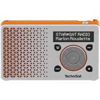 DIGITRADIO 1 silber/orange, UKW, DAB+, Klinke Tuner: FM (UKW), RDS, DAB, DAB+
