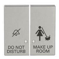0 Elektroniktaster zweiteilige Wippe mit Symbolik DND/MUR edelstahl, Retail