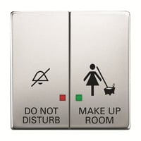 Busch-Jaeger Elektroniktaster zweiteilige Wippe mit Symbolik DND/MUR edelstahl, Retail