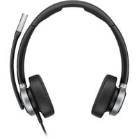 HP Poly Mission 625 kabelgebundenes Stereo-USB-Headset BULK schwarz, USB Type-C und Type-A, PU-Leder-Ohrpolster (Oberflächenmaterial)