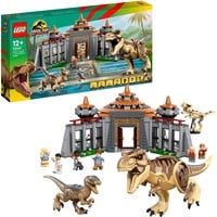 LEGO 76961 Jurassic World Angriff des T. rex und des Raptors auf das Besucherzentrum, Konstruktionsspielzeug 