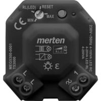 Merten Universal LED Dimmermodul, Typ MEG5300-0001, für ohmsche, induktive und kapazitive Lasten grau, Retail