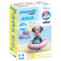 PLAYMOBIL 71416 1.2.3 & Disney: Minnies Strandausflug, Konstruktionsspielzeug 