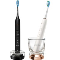 Philips Sonicare DiamondClean HX9914/61, Elektrische Zahnbürste roségold/schwarz, inkl. 2. Handstück