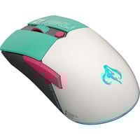 ASUS TUF Gaming Mini Wireless - Hatsune Miku Edition, Gaming-Maus türkis/weiß
